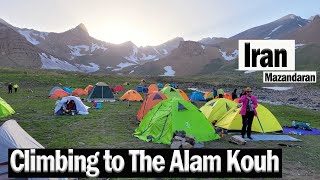 Alam Kouh peak with a height of 4850 meters, The second highest peak after Damavand