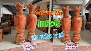 Lục Bình 1m6x45 Hương Đá Vân Siêu Vip, Gỗ Lành Đẹp Không Tỳ Vết