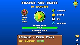 The Easiest Hard Demon in Geometry Dash!! Shapes and Beats by Kang131!