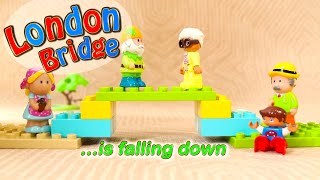 London Bridge Nursery Rhyme | Kids Song with Lego Duplo Toys!