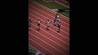 Noah Lyles puts on the afterburners #fast #viral #insane #shorts