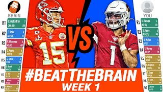 Fantasy Football Draft Week 1 (2022) #BeatTheBrain