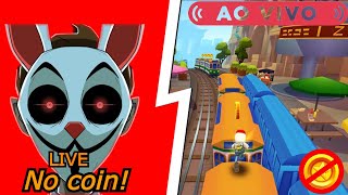 Live on de No coins!! Subway surfers. Vem com a gente!!