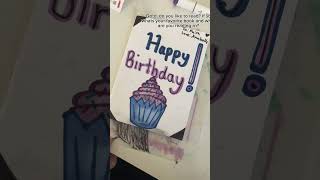 Make my friend a birthday card with me!! Happy Birthday Faith if you see this!!💗 #birthdaycard #diy