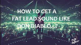 How to make a don diablo drop sound / Free Presets and free ableton project!!!