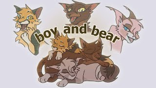 boy and bear - warriors ocs [animation meme]