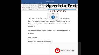 How to convert Speech to text through MS Word in just 2 Steps | 2 Mins #mustwatch