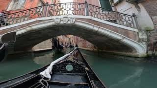 Gondola ride around the smaller  Venice canals part 2