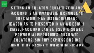 Why Is It Important To Know How To Factor?
