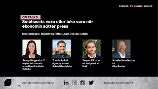 CS Talks: Småhusets vara eller icke vara när ekonomin sätter press