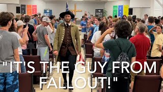 "Guy from Fallout" reads Declaration of Independence