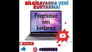 MAVİ EKRAN HATASINDA PROGRAMSIZ VERİ KURTARMA!  KESİN ÇÖZÜM!!