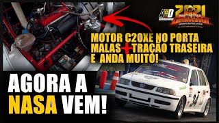 MOTOR C20XE NO PORTA MALAS DO GOL COM TRAÇÃO TRASEIRA! ACELERA MUITO! AGORA A NASA VEM!