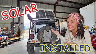 Installing Solar Panels On My Off Grid Tiny Home (My Jeep)