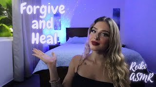 ASMR 🩵Rain and Reiki for Forgiveness 🩵( Plucking and pulling, energy rain, positive affirmations )