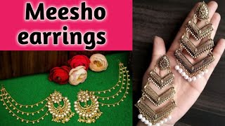 Trendy meesho earrings|| meesho earrings review|| affordable earrings|| lifestyle with beauty24