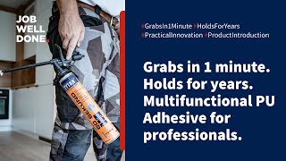 Reliable Adhesive during repairs and construction - 60 SECONDS foam adhesive