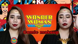 Wonder Woman Comic Inspired makeup Tutorial