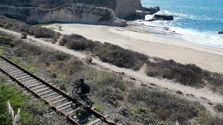 Electric Rail Bike - Drone shots