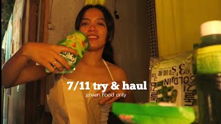 First time to try green food from 7/11 🫑🤢 | Grace Godin