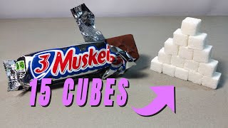 How Much Sugar Is In 3 Musketeers Chocolate Bar (1.92oz/54.5g)