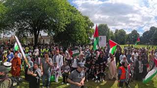 Hundreds turn out for Peterborough March for a Free Palestine - VR 360