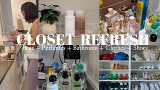 CLOSET REFRESH | Bags + Perfumes + Bathroom + Clothes + Shoes