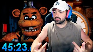 BANANIROU REACCIONA a "El SPEEDRUN de Five Nights at Freddy's 1 es... ¿EXISTE?"