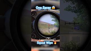 Squad Wipe in One Spray 😱🔥 #pubg #pubgmobile #bgmi #squadwipes