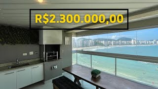 APARTAMENTO FRENTE AO MAR COM VARANDA GOURMET À VENDA NA PRAIA DAS ASTÚRIAS EM GUARUJÁ SP