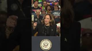 Harris shuts down hecklers: "I am speaking"