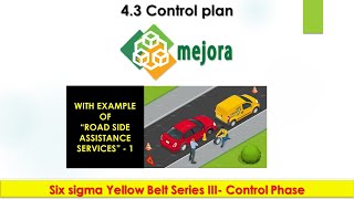 4 3 Six sigma Yellow belt series Control plan