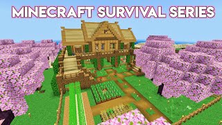 Minecraft PE Survival Series | I Found Cherry Blossom biome | Minecraft In Hindi