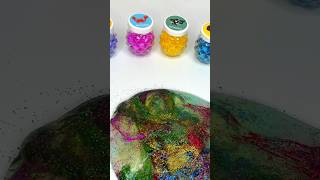 How To Make A Rainbow Lollipop Bath With Glitter Slime ASMR