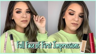 FULL FACE OF FIRST IMPRESSIONS ||  ULTA DRUG STORE & HIGH END MAKEUP TUTORIAL || CHELSEA NICOLE MUA