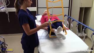 Medcare Ladder Aid for Patient Positioning from Seated to Supine - Using Ceiling Lift