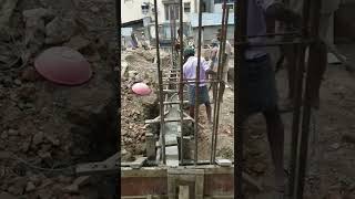 Plinth beam concreting | M25 grade | anna Nagar site | construction |G+4  building #shorts subscribe