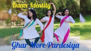 Ghar More Pardesiya | Bharatanatyam Fusion | Varun, Alia & Madhuri | Dance Identity