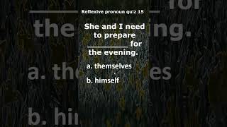 Reflexive Pronoun  |  Quiz 16