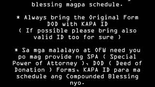 KAPA Compounded Blessing New Policy (May 2019)