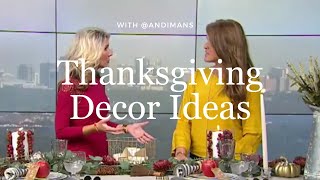 Thanksgiving Decorating Ideas - Thanksgiving Decor, Thanksgiving Decor DIY, Thanksgiving Tablescape