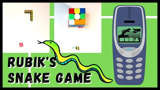 I made a Stop Motion SNAKE GAME with Rubik's Cubes [RUBIK'SNAKE]