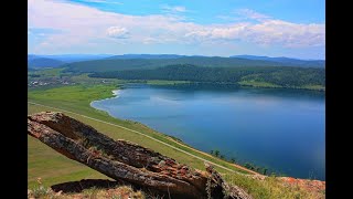 На мотоциклах на гору ЧИТЫГЫЗ близ озера Большое, Шарыповского района