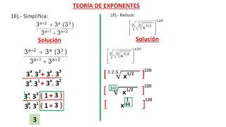 TEORIA DE EXPONENTES  3 (16 -18)