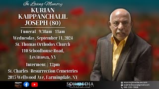 FUNERAL | KURIAN KAIPPANCHALIL JOSEPH (80)