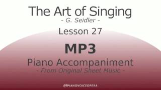 Seidler, The Art of Singing Piano Accompaniment Lesson 27