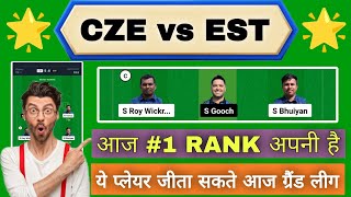 CZE vs EST Dream11 Prediction | CZE vs EST Dream11 ECC T10 | CZE vs EST Today Match Team |