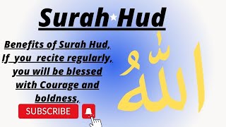 11-Surah Hud(Recites on Friday Allah would raise him in the company of prophets on theday ofjudgment