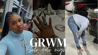 GRWM|SOLO DATE VLOG |eating out alone| quick transformation +SEPHORA MAKEUP & CUROLOGY