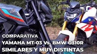 COMPARATIVA YAMAHA MT-03 VS. BMW G310R |  Motosx1000